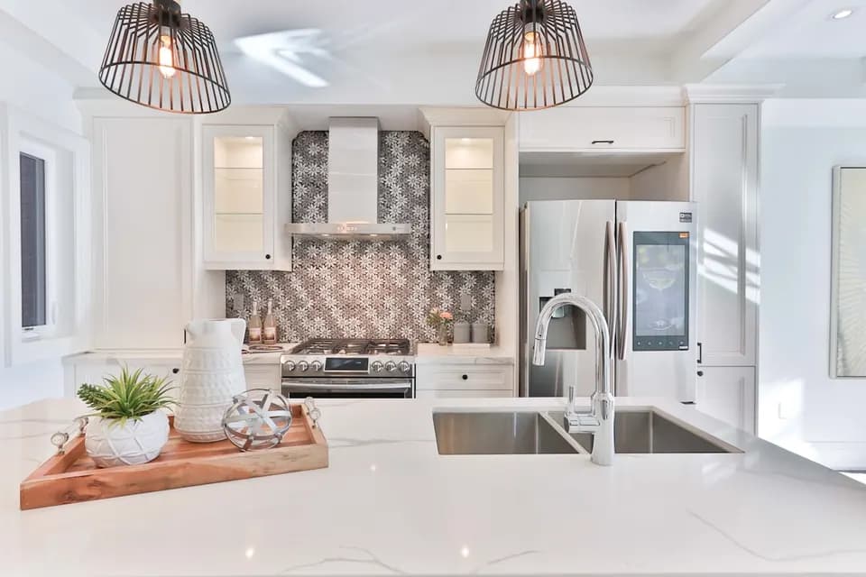 Renovated modern kitchen — home renovation and fit-out in Deira