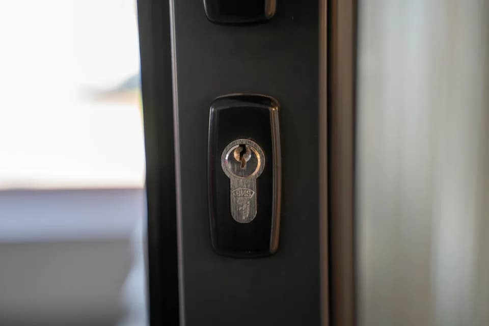 Door lock cylinder close-up - locksmith and lock repair services in Jumeirah Lake Towers (JLT)